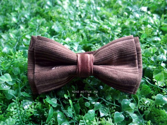 巴特先生-木質紋手打領結-Bow ties-woody-B款 第1張的照片