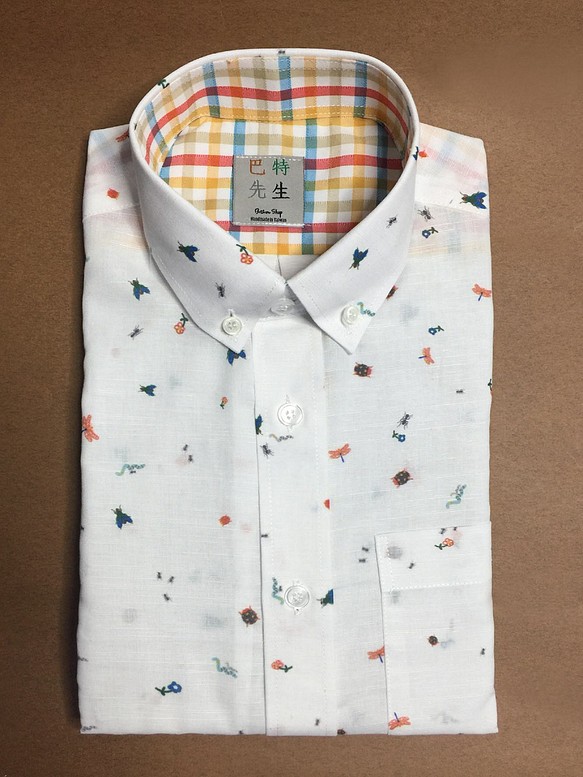 巴特先生-日光昆蟲-設計圖系列-手工襯衫 Shirt 第1張的照片