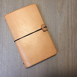 皮革護照套/筆記簿套/Traveler's Notebook/原色 第1張的照片