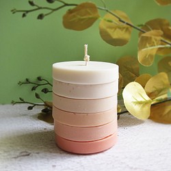 【Zamand 】植香系列-色階蠟燭(6層)-法國茉莉／接單製作 第1張的照片