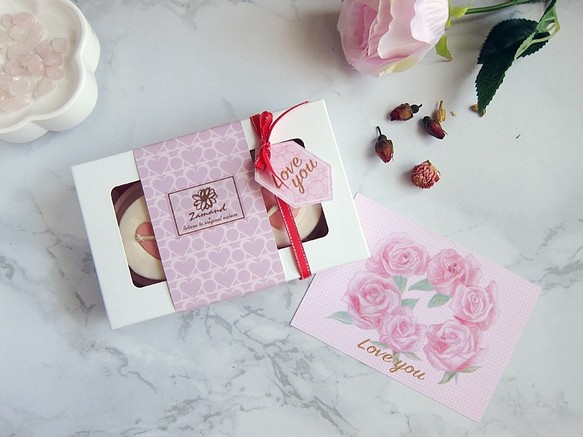 【ザマンド】モザイクシリーズ-Love Tea Candle Double Gift Box／受注生産 1枚目の画像