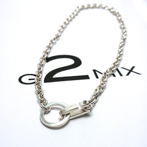 【silver925】G2MIX_シャックルクラスプ　チェーンネックレスジェンダーレスタイプネックレス