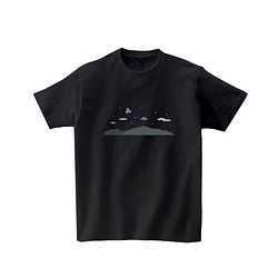 宇宙Tシャツ-UFO（黒） 1枚目の画像