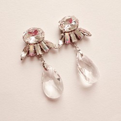 免費送貨經典的新娘耳環或婚禮♡♡奢華施華洛世奇水晶耳環 第1張的照片