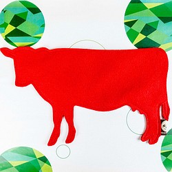 特大の牛年の赤い封筒バッグ 1枚目の画像