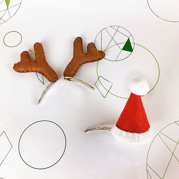聖誕福袋- 聖誕帽+馴鹿髮夾 第1張的照片