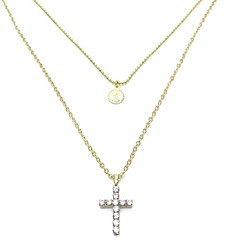 cross w necklace 1枚目の画像