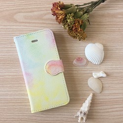 【受注生産】iphone6/6s-ピンク 手帳型 1枚目の画像