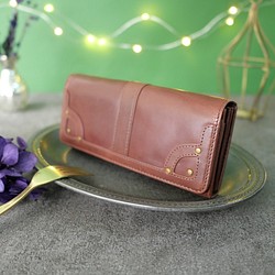 Cool Deson體積小巧的長款錢包簡單而優雅的長款錢包“ Brown” IL002BR 第1張的照片