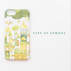 iPhoneケース「レモンの街」《ツヤあり》ハードスマホケース 1枚目の画像