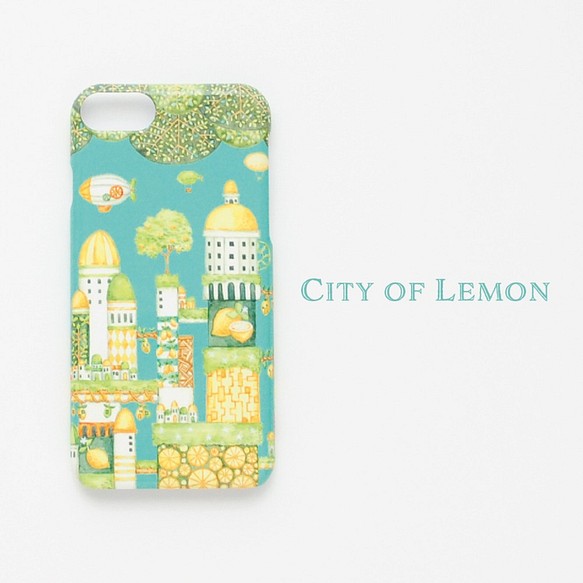 iPhone 手機殼“檸檬城綠松石綠”“光面”硬質智能手機殼 第1張的照片