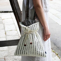 PVC巾着バッグ】Drawstring bag ーPaisleyー 巾着バッグ Tsuzuki