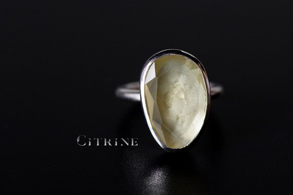 New『Citrine』の世界でひとつの天然石リング silver925 www