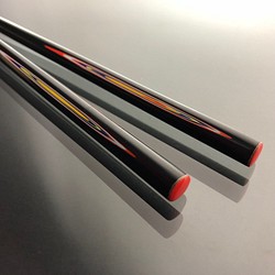 手工漆器筷子 線條 (紅藍色/一生一筷) 第1張的照片