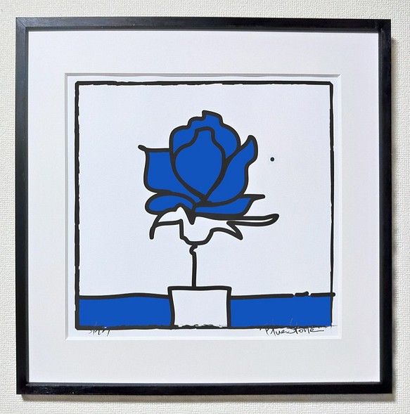 POP薔薇Ⅱ－BLUE・Square－L 1枚目の画像