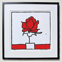 POP薔薇Ⅱ－RED・Square－L 1枚目の画像