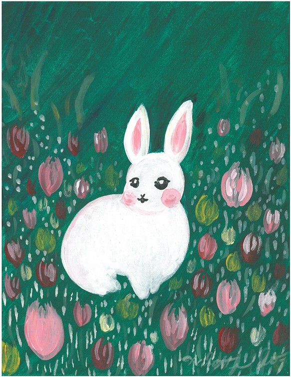 【Animal】系列-兔子_明信片_卡片 第1張的照片