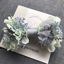 flower bow tie   -baby blue- 1枚目の画像