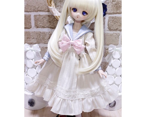 MDD・MSD 40㎝ドール ハーネス付きセーラーワンピ（紫