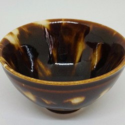 玳瑁天目杯，黑釉瓷的一種，大師的作品!值得收藏! 第1張的照片