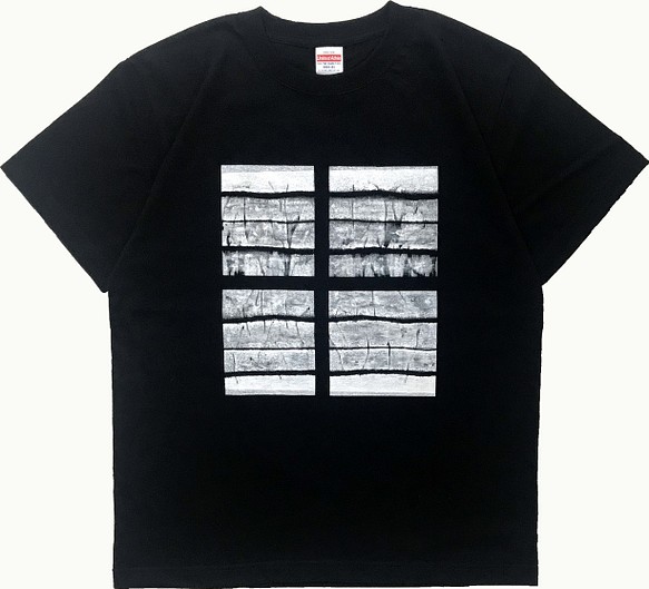 ウィンドウ・ブラック・Tシャツ【2TN-008-BK】 1枚目の画像