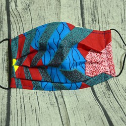 非洲花布口罩套-海底花園 第1張的照片