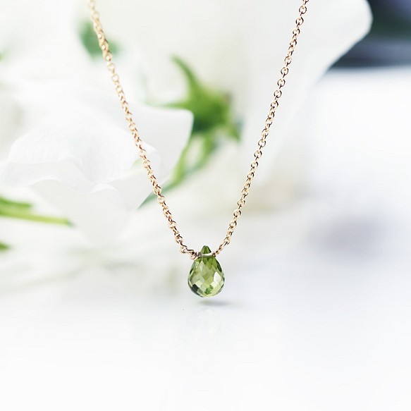 14KGF 40cm Necklace with Peridot. 第1張的照片