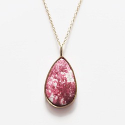 14KGF 45cm Necklace with Thulite 第1張的照片