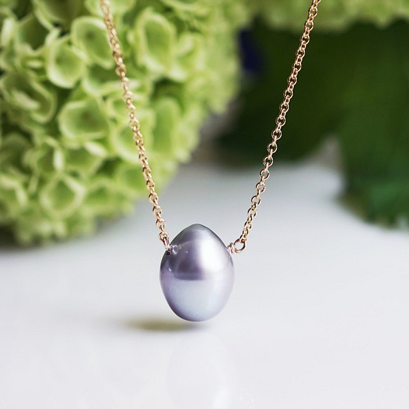14KGF 40cm Necklace with Fresh water pearl 第1張的照片