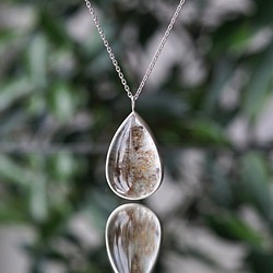 Silver925 50cm Necklace with Dumortierite in quartz. 第1張的照片