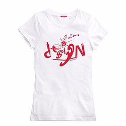 Love Design Wenchuang Tシャツ（女性向けバージョン）（白） 1枚目の画像