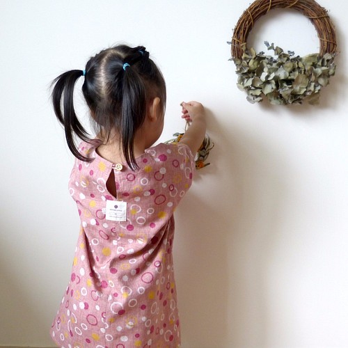 日本の綿印刷物 手作り限定版の子供服の女の子のもう一つは さらに回旋カフ円プリントドレス 子供服 Cotton Little 手工童服 通販 Creema クリーマ ハンドメイド 手作り クラフト作品の販売サイト