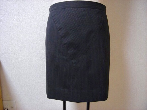 Creema限定販売 裏地・ポケット有りで1枚でキマる☆台形スカート/Lサイズ typeA 1枚目の画像