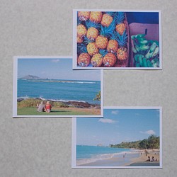 外国街並みポストカード3枚セット*ハワイ 1枚目の画像