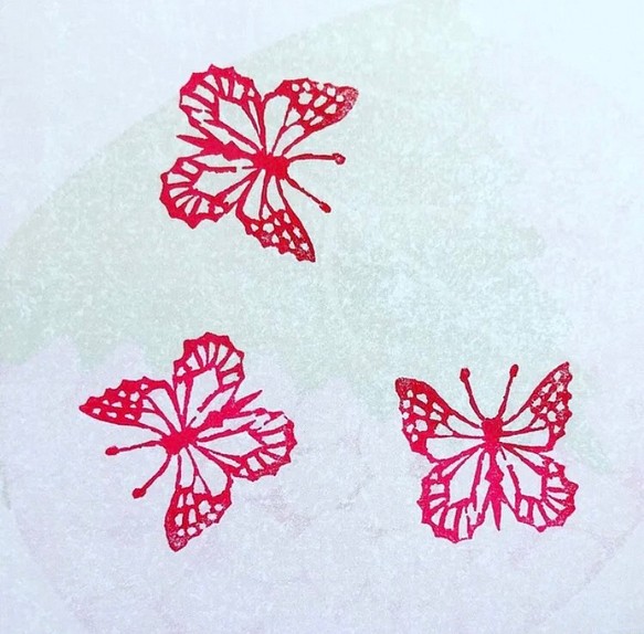 「蝶」を題材にした肖形印をお作りします♪ 1枚目の画像