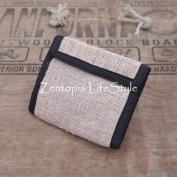 [Zentopia手工芸]無地の綿の財布PHW-0307-MW 1枚目の画像