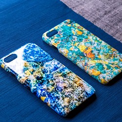 カラフルなiphoneケース 海の模様 送料込み スマホケース Iphoneケース カバー Kimonofish 通販 Creema クリーマ ハンドメイド 手作り クラフト作品の販売サイト