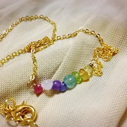 虹色シリーズ★にじいろのネックレス 1枚目の画像