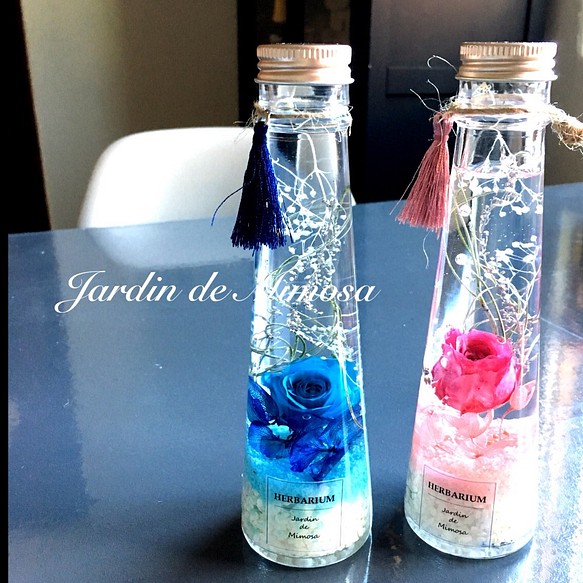 花瓶 置物 アンティーク ブルー深海/地球色ガラス　 薔薇 シルバー色 作家もの