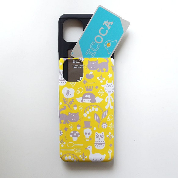 檸檬黃 IC 卡存儲 iPhone 手機殼 第1張的照片