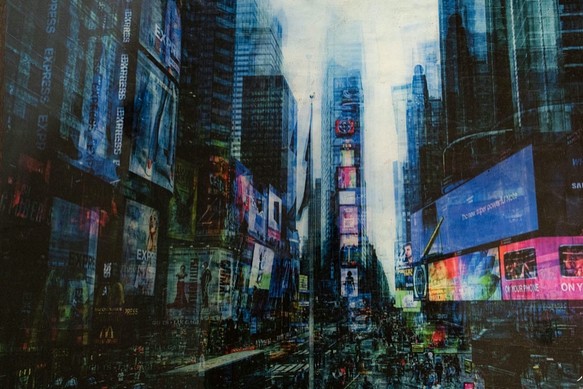 New York, Times square ／ ニューヨーク タイムズスクエア - 絵画