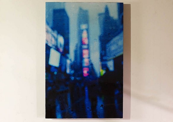 Title "The Rain, New York, Times Square" contemporary art 第1張的照片