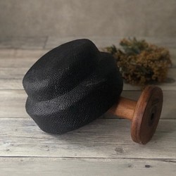 夏帽 switch beret/black 1枚目の画像