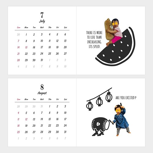 子供の写真を入れたおしゃれなオリジナルカレンダー ブック型 オーダーメイド カレンダー Fukukuru 通販 Creema クリーマ ハンドメイド 手作り クラフト作品の販売サイト