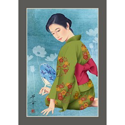 夢宵桜（美人画・A2サイズ） 絵画 美しき艶めき 通販｜Creema(クリーマ)