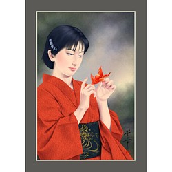桜さくら（美人画・A2サイズ） 絵画 美しき艶めき 通販｜Creema(クリーマ)