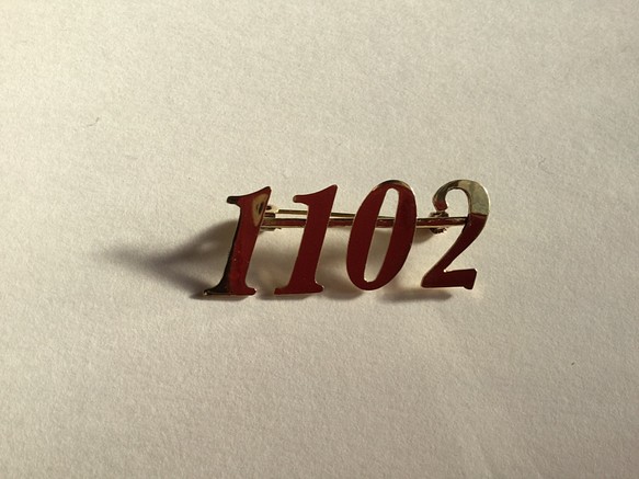 Hotel Room Number Series Brooch "1102" 第1張的照片