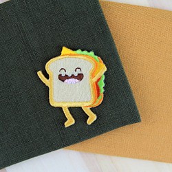 歡樂三明治自黏繡布貼-歡樂速食系列 第1張的照片