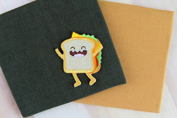 歡樂三明治自黏繡布貼-歡樂速食系列 第1張的照片