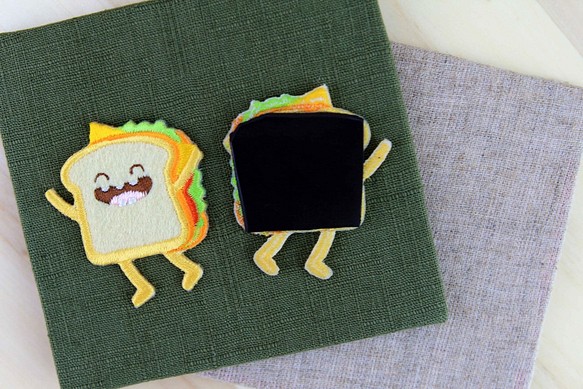 布繡磁鐵-歡樂速食系列 歡樂三明治 第1張的照片